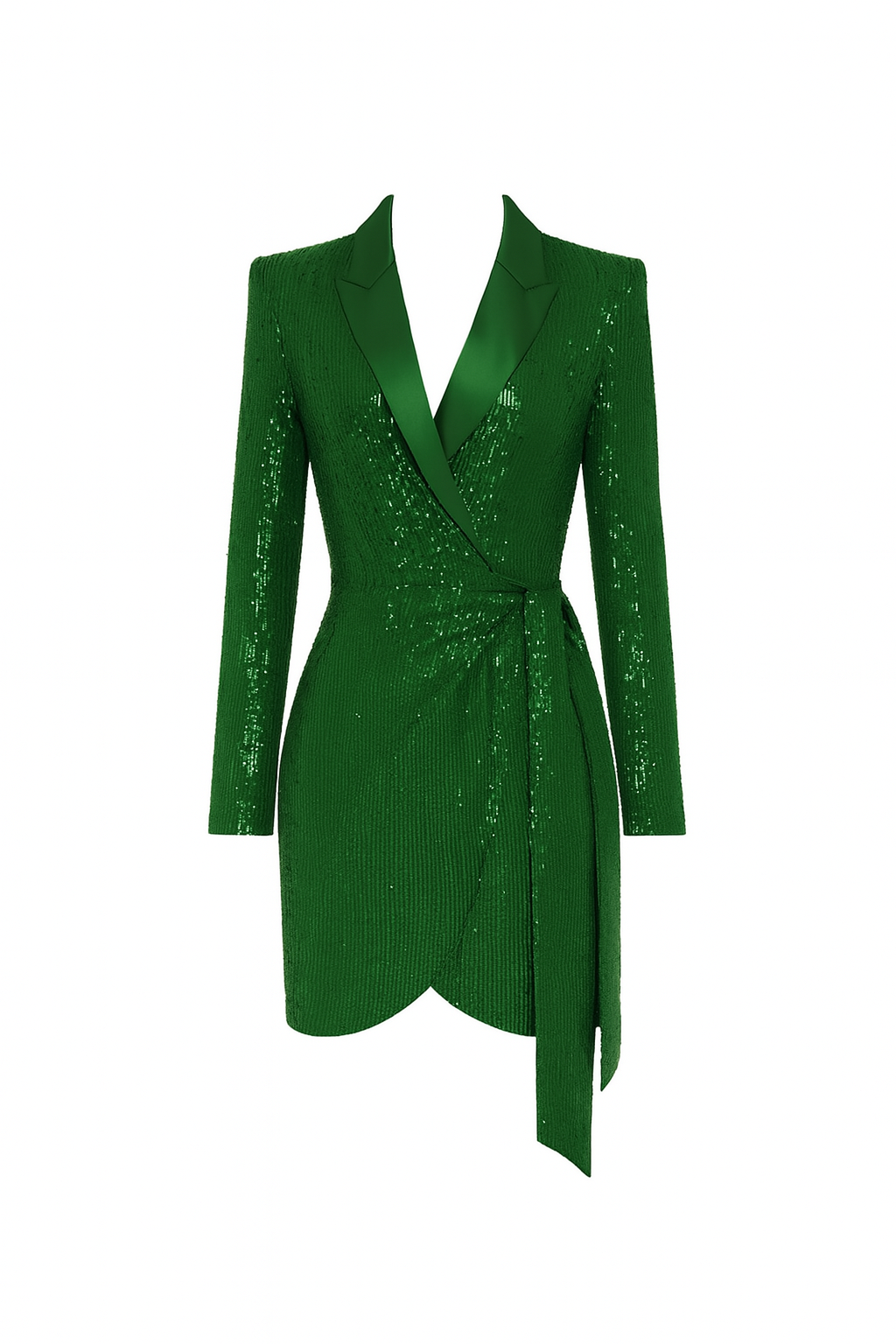 Elvira - Pailletten-Wickelkleid
