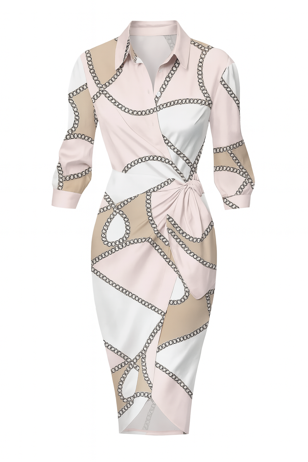Sophie - Gestreepte Wikkeljurk Voor Dames - Levendig & Chic