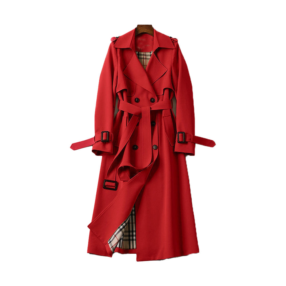 sandras Trenchcoat met dubbele knoopsluiting