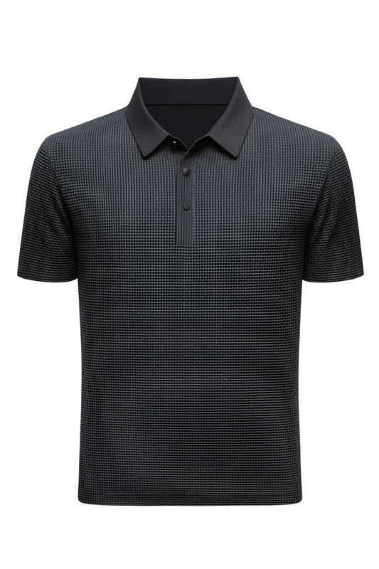 Morten - gestructureerd poloshirt