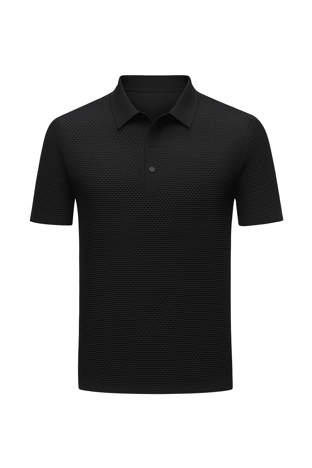 Morten - gestructureerd poloshirt