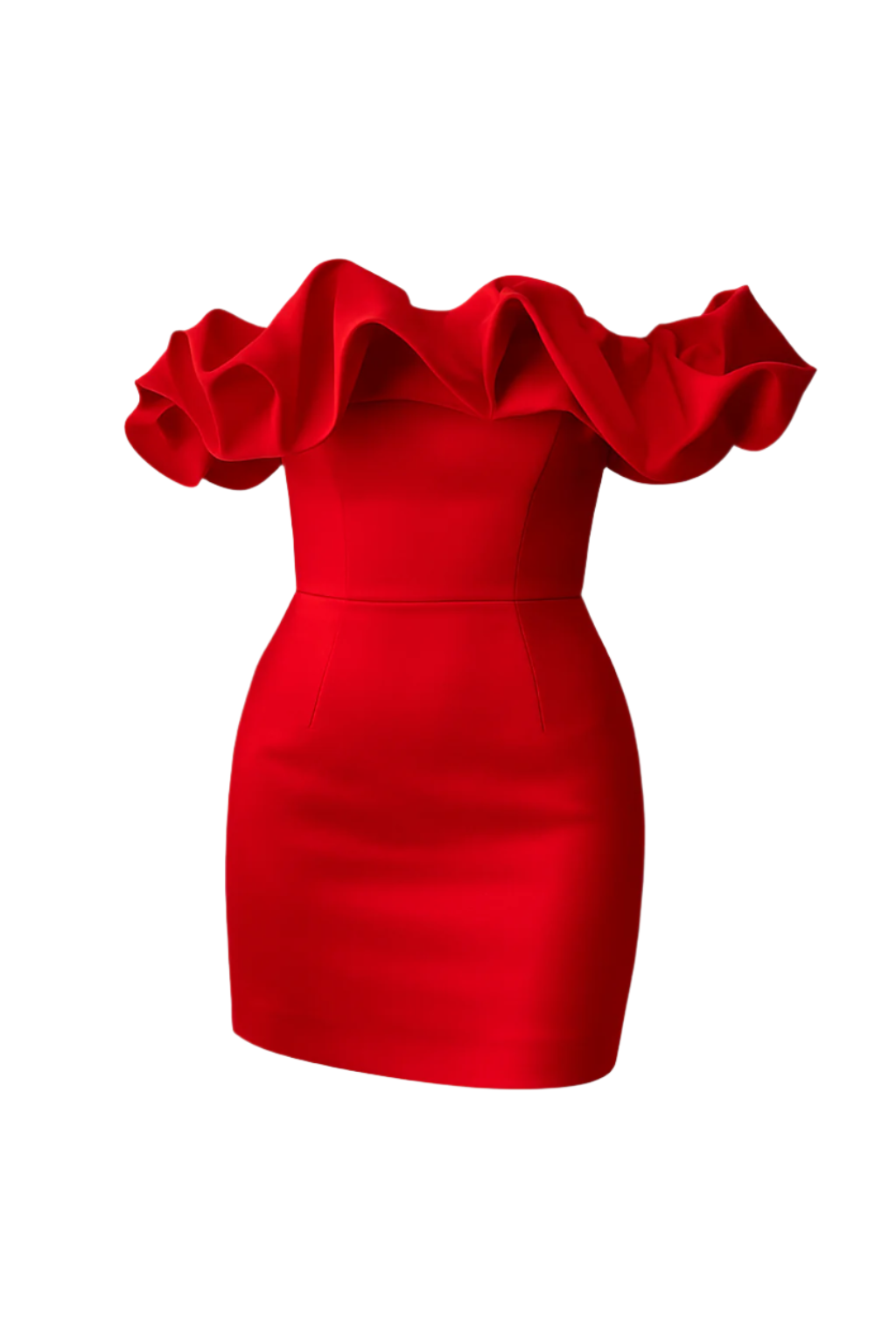 Leanna - Gerimpelde Off-Shoulder Jurk voor Dames – Elegant & Speels