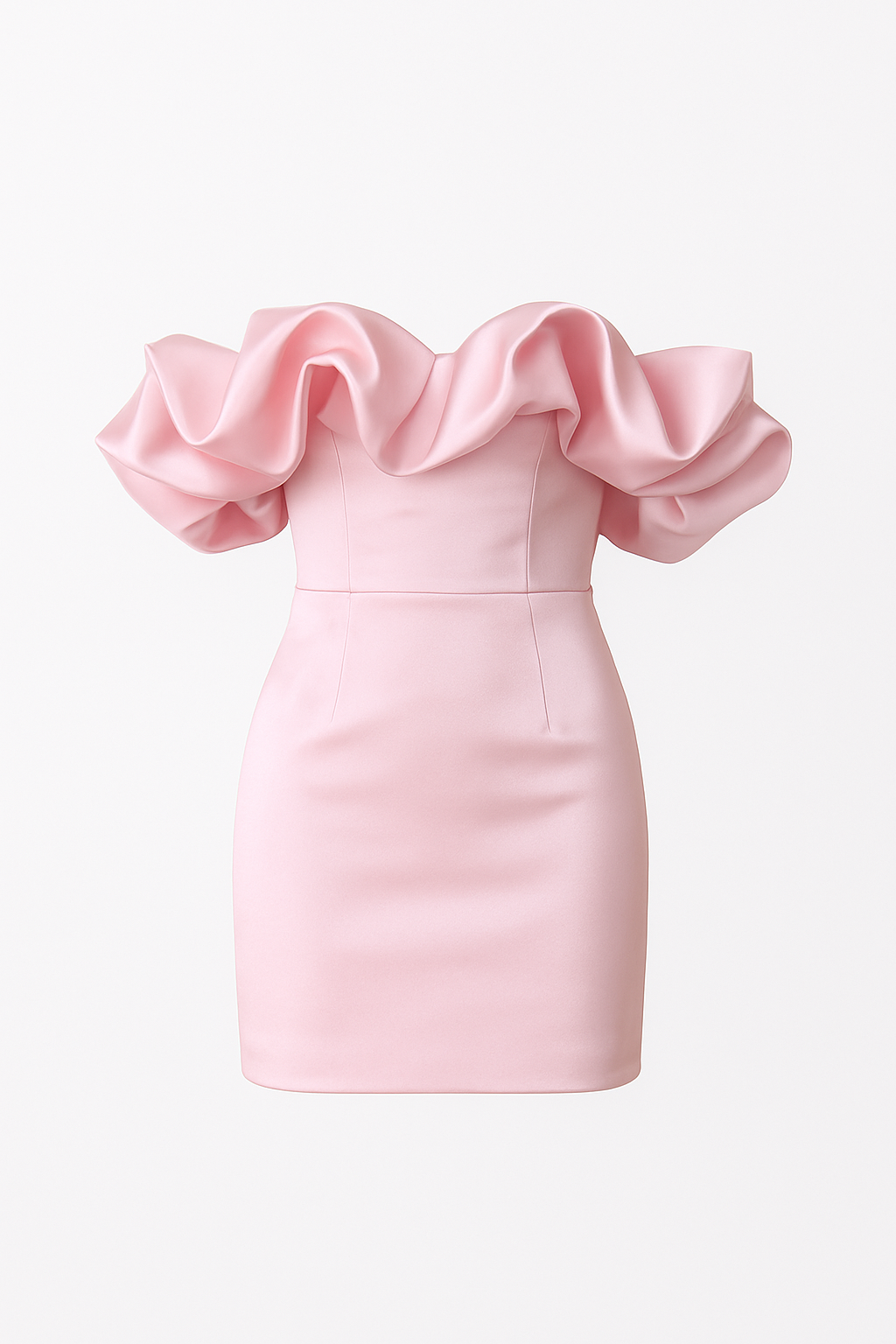 Leanna - Gerimpelde Off-Shoulder Jurk voor Dames – Elegant & Speels