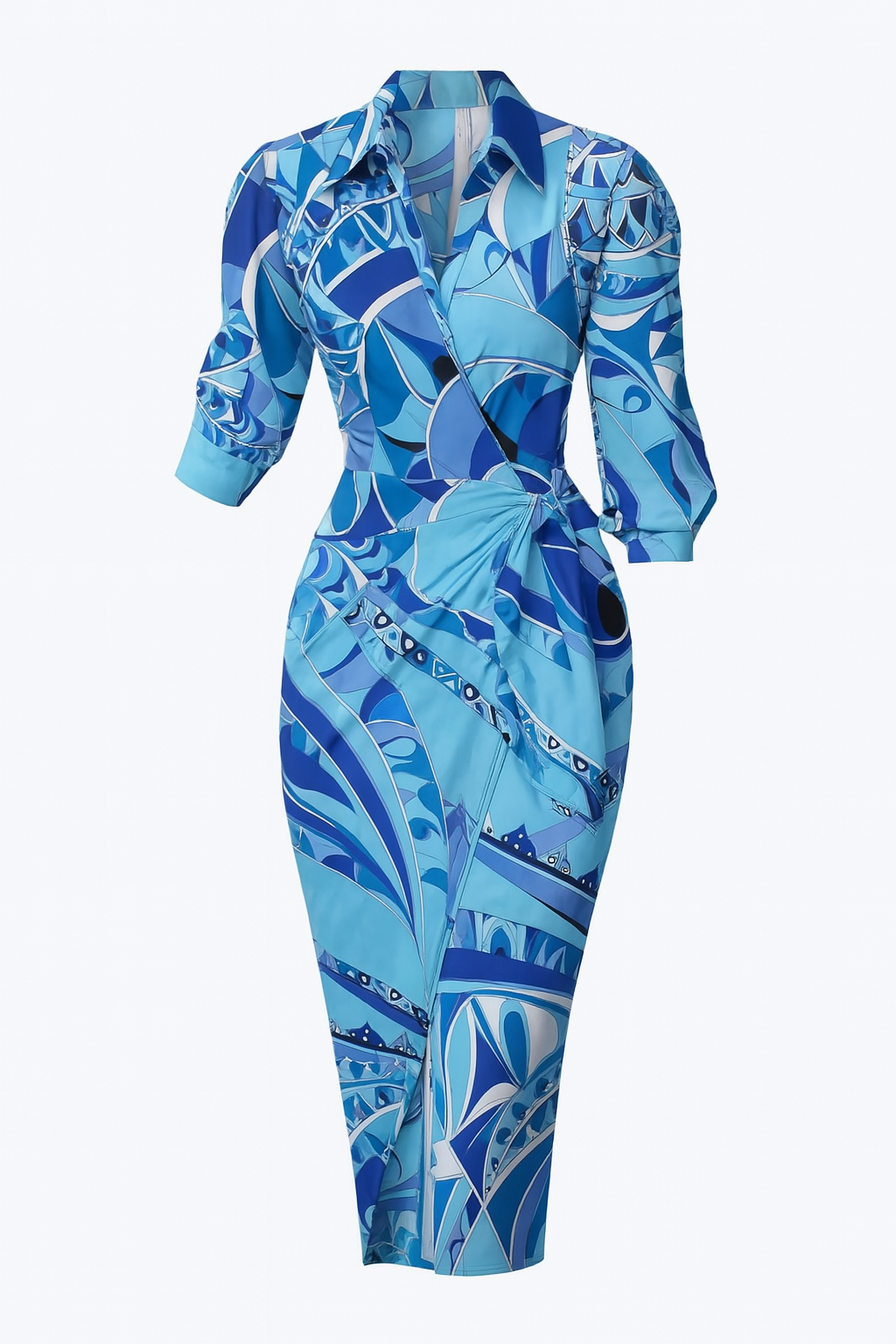 Sophie - Gestreepte Wikkeljurk Voor Dames - Levendig & Chic