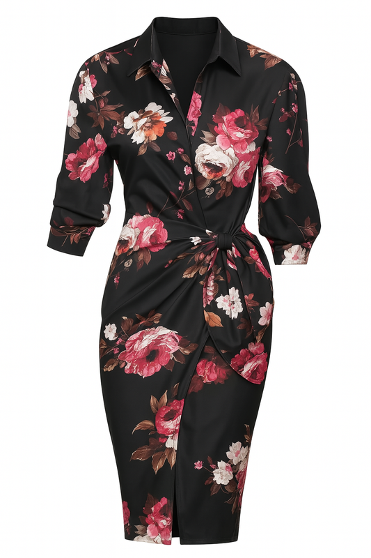 Sophie - Gestreepte Wikkeljurk Voor Dames - Levendig & Chic