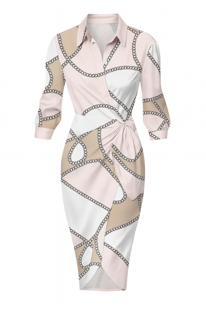 Sophie - Gestreepte Wikkeljurk Voor Dames - Levendig & Chic